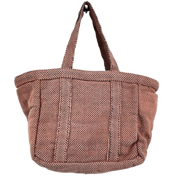 The Bag Handbags - The Bag Tote Handbag Open Lightweight 100% Cotton Barbiecore Pink One Size